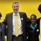 Mayor-elect Bill de Blasio (2nd L) with his wife, Chirlane McCray (2nd R), daughter, Chiara (L) and son, Dante (R)
STAN HONDA/AFP/Getty Images